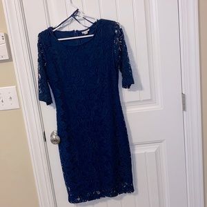 Lace Navy Dress